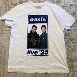 Oasis Live ‘25 White Graphic T-Shirt XXL